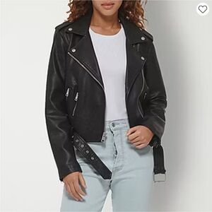 Levi's Women's Belted Moto Faux Leather Jacket